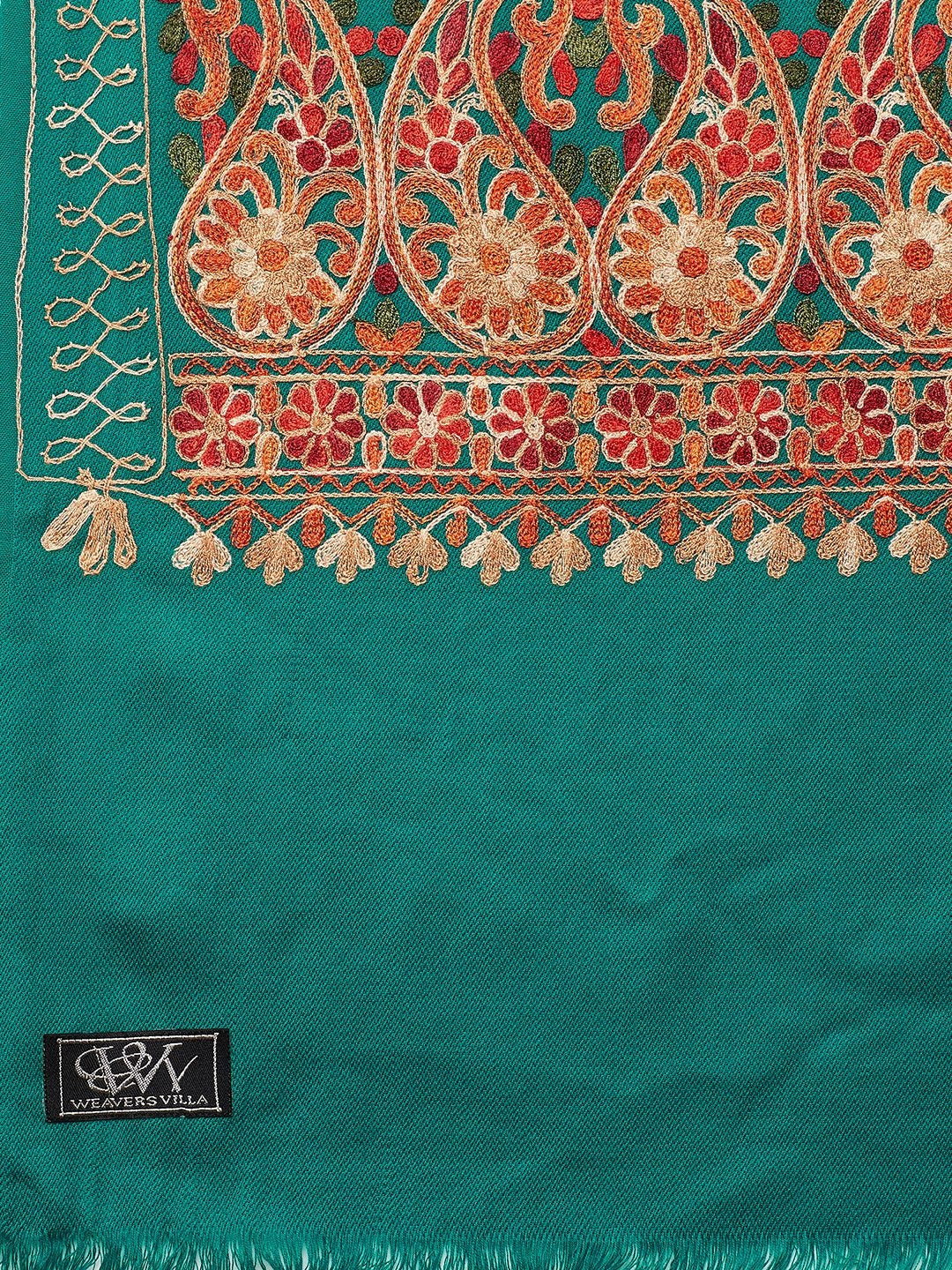 The Paisley Aari Embroidered Shawl