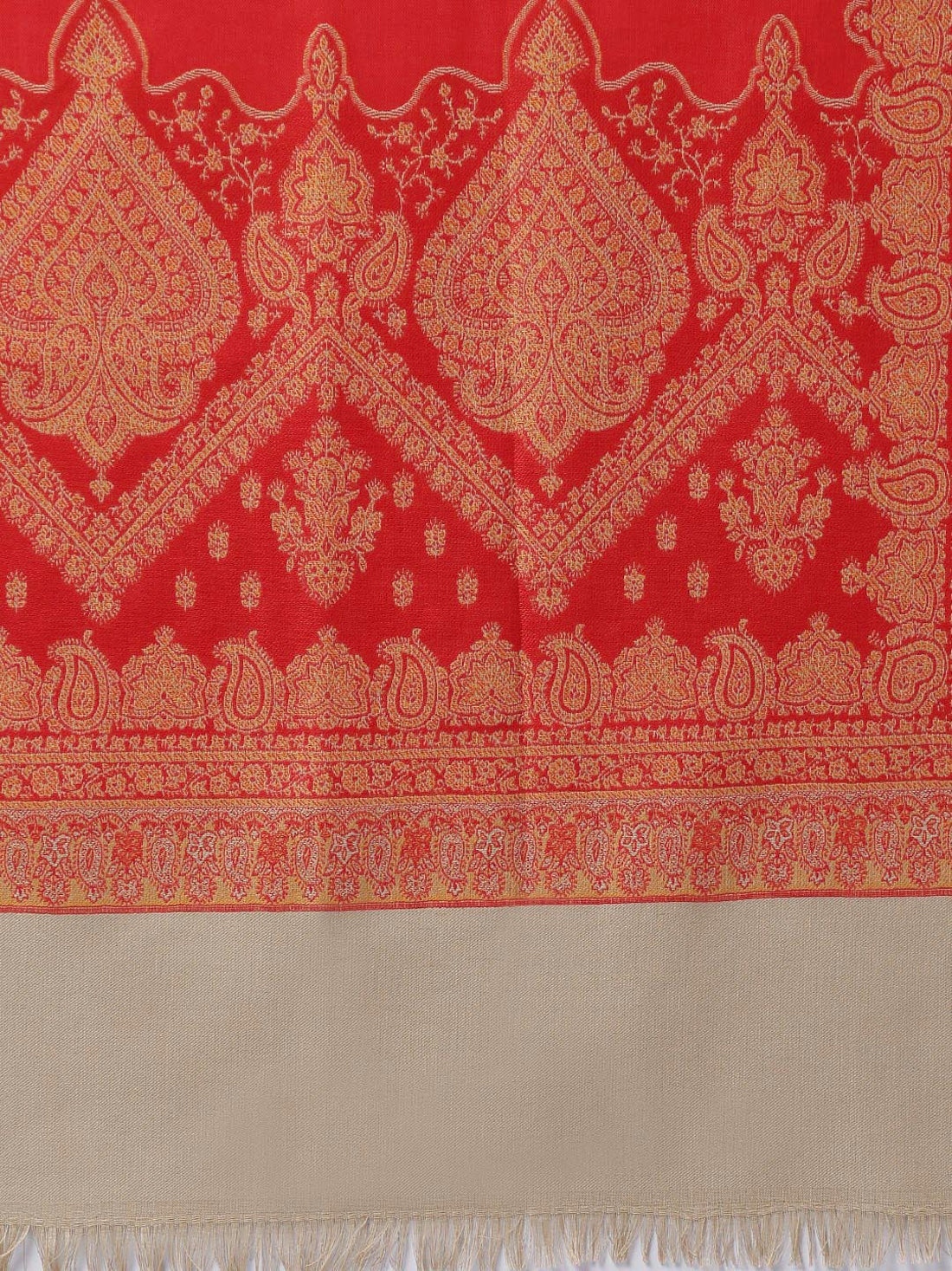 Weavers Villa Women's Acro Wool Blend Woven Kashmiri Shawls