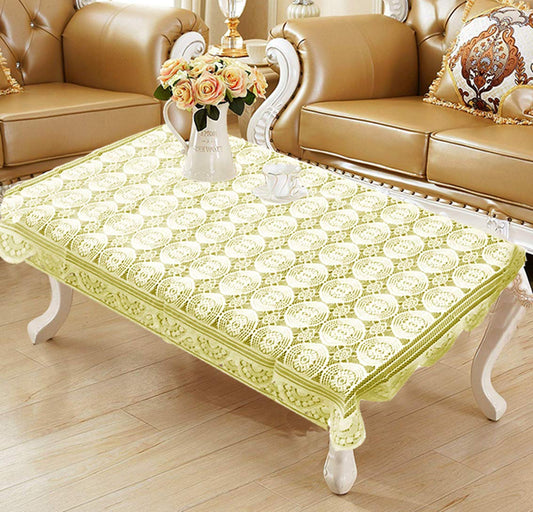 Weavers Villa Floral Cotton Net 4 Seater Table Cover