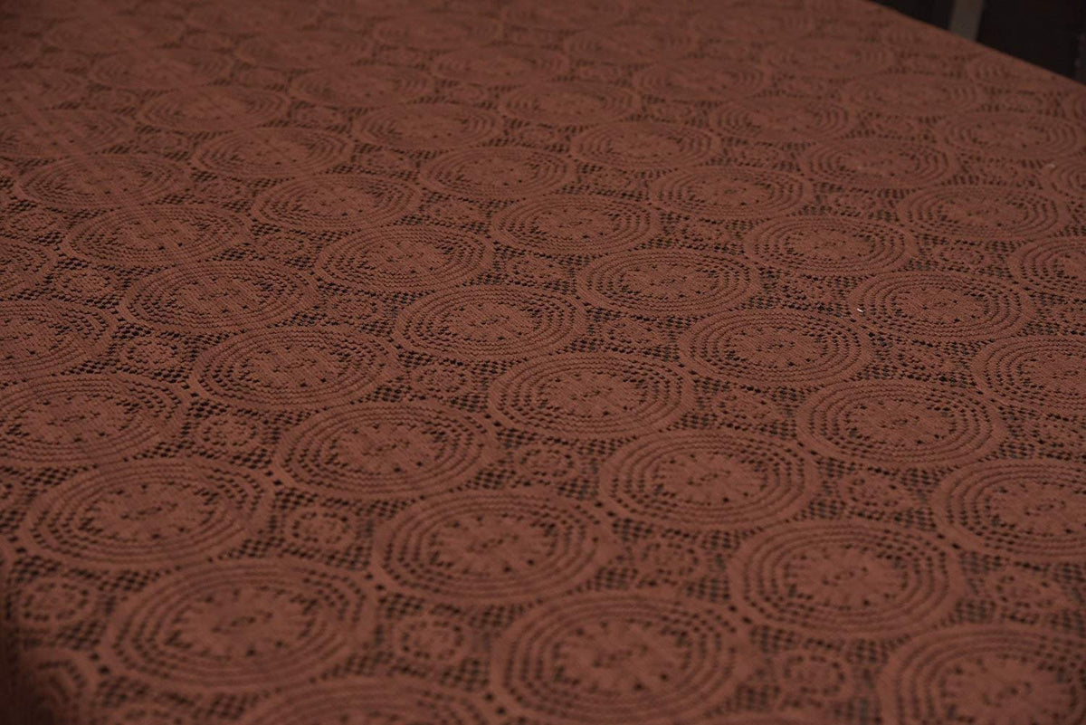 Weavers Villa Floral Cotton Net 4 Seater Table Cover