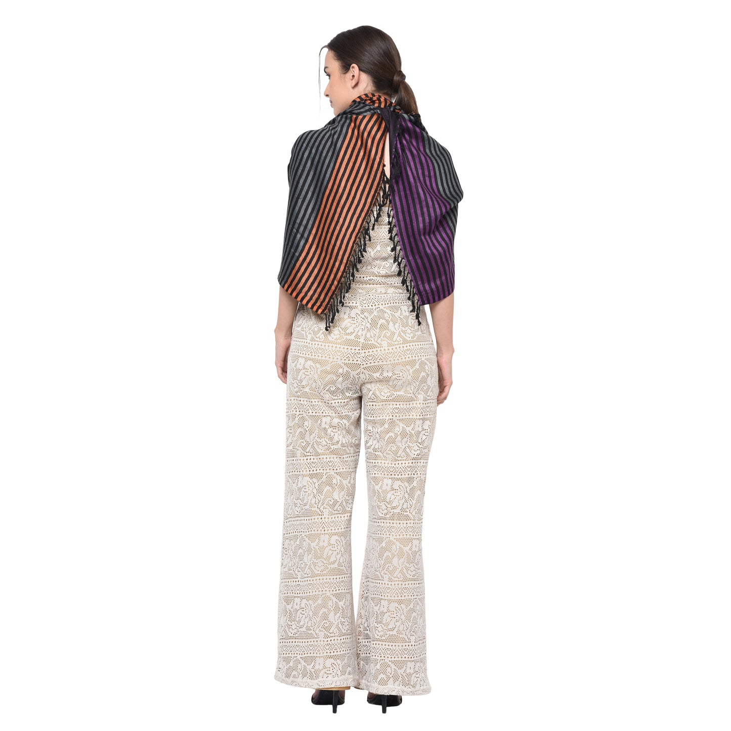 The Striped Viscose Stole