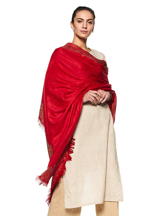 Women's Border Design Shawl