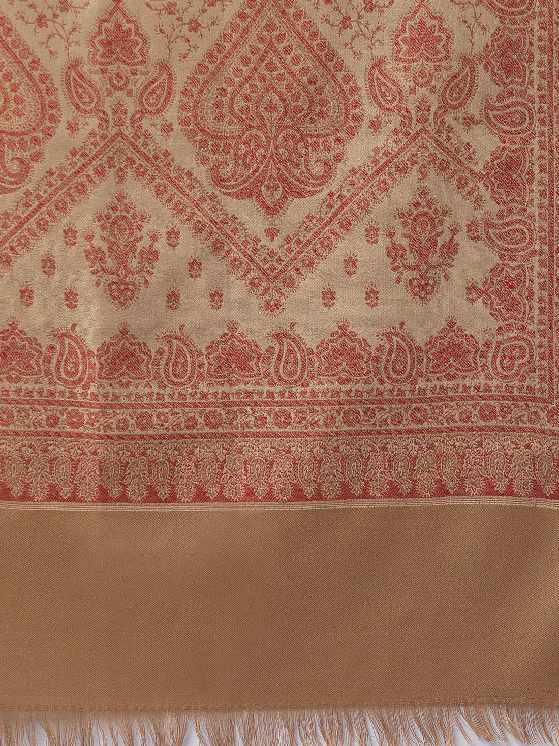 Weavers Villa Women's Acro Wool Blend Woven Kashmiri Shawls