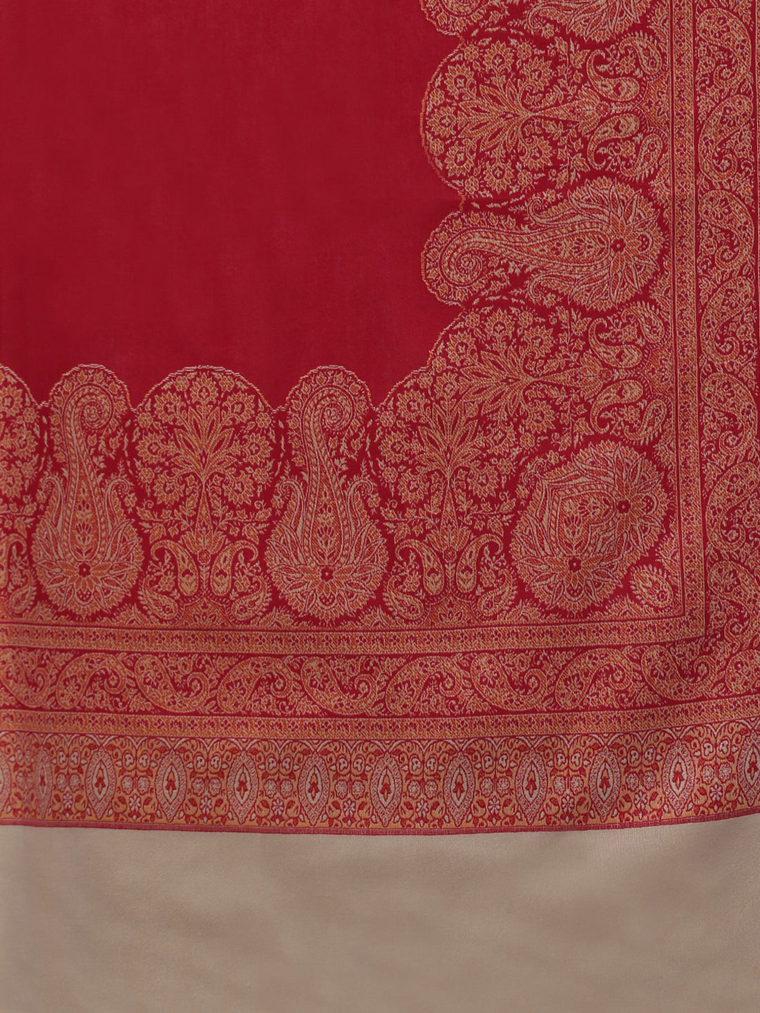 Weavers Villa Women's Acro Wool Blend Woven Kashmiri Shawls