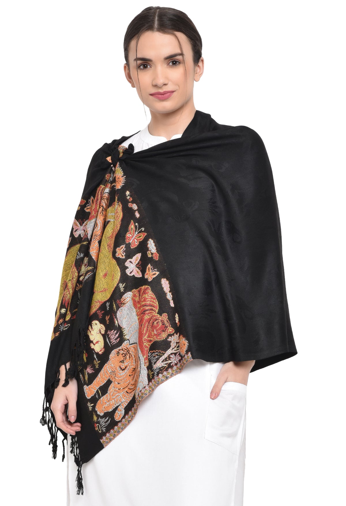 The Animal Design Viscose Stole