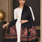 WV-610-BLACK | Woven stole | Elegant drape 2